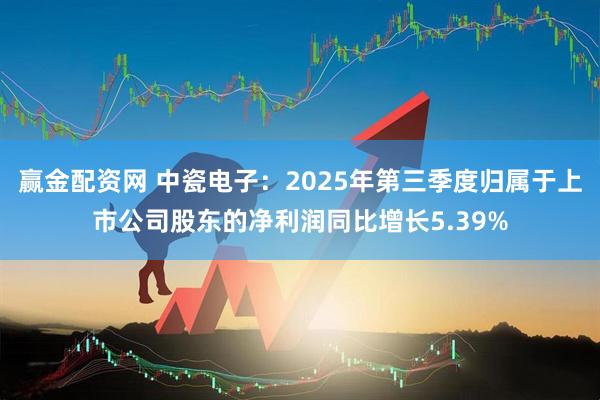 赢金配资网 中瓷电子：2025年第三季度归属于上市公司股东的净利润同比增长5.39%